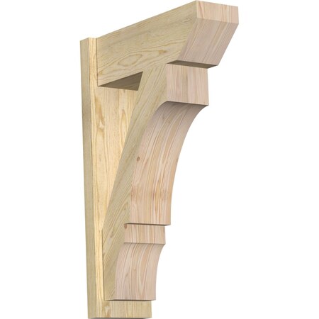 Ekena Millwork Balboa Slat Rough Sawn Outlooker, Douglas Fir, 8"W x 22"D x 34"H OUT08X22X34BOA06RDF